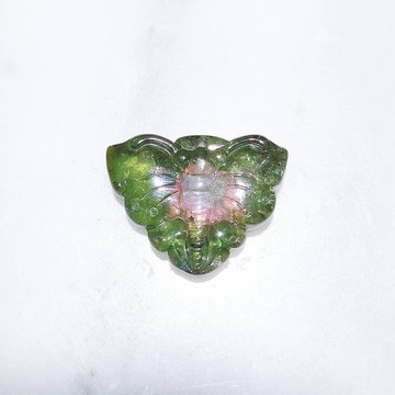 西瓜碧璽蝴蝶【碧璽雕件JA260】電氣石 碧璽