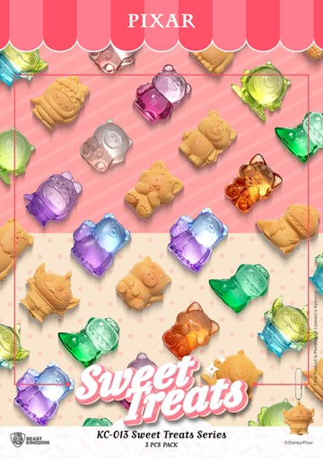 KC-013 皮克斯 零食系列鑰匙圈 盲抽套組 (24入/8包)(共24款)