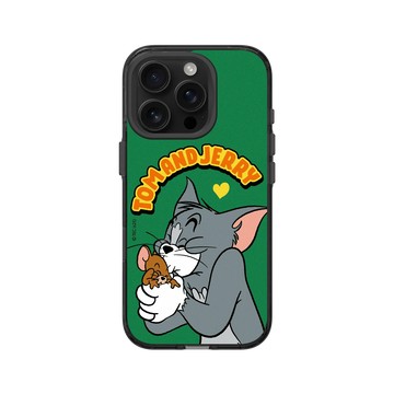 iPhone 16 Pro Clear (相機按鈕) 酷墨灰 - 湯姆貓與傑利鼠 Tom and Jerry - 相親相愛