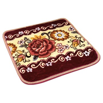 Cotton Field 棉花田傢飾 雪芙絨印花超柔沙發 坐墊 紅色 55x55cm  單人