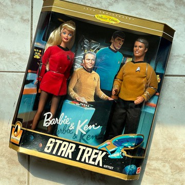 絕版1996s星際爭霸戰芭比娃娃套裝