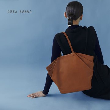 DREA BASAA半山羅馬系列橫款托特包時尚單肩大容量包包真皮手提包