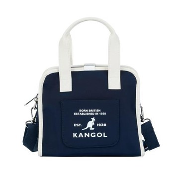 KANGOL 手提側背 兩用包 深藍/白色 66251705 80 noV63