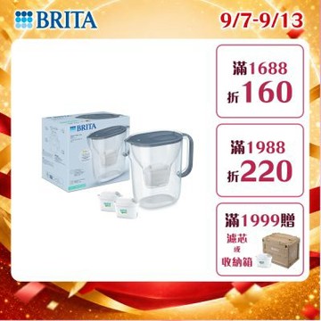 【BRITA官方】 Style Essential純淨濾水壺3.6L+MXPRO全效型濾芯1入 (共2芯)