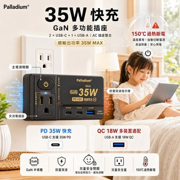 🚚隔日到貨，感溫斷路壁插🏪35W/20W/25W/3.1A 溫控多孔插座 TypeC USB 安全 快充頭 豆腐頭