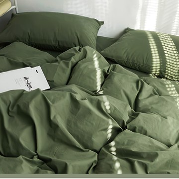 柔舒棉 床包兩用被組  床包 + 兩用被 + 枕套2個  特大  綠叢森林