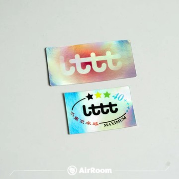 AirRoom 全新正品現貨 2026SS Lttt 小東京桌球 Logo 貼紙 漸變效果