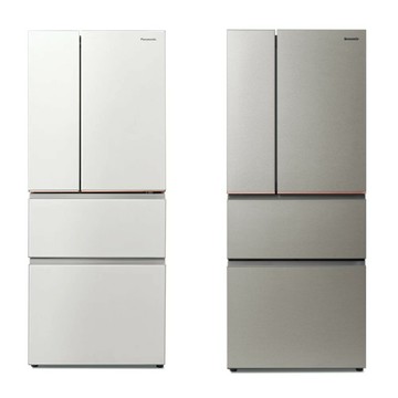 【Panasonic】500L四門日系上質系列 無邊框絲絨鋼板電冰箱   (NR-D505XV)(星礦銀/雪霧白)
