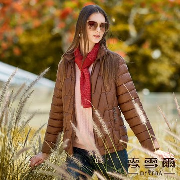 ⏱️限時58折麥雪爾 立領絎縫鋪棉外套-咖啡