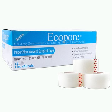 【醫康生活家】Ecopore春田 透氣醫療膠帶 一吋/半吋 (易撕、低過敏、PE膠帶)