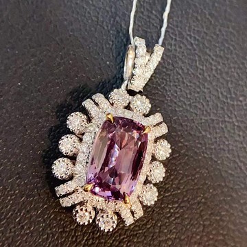 天然尖晶石18k金吊墜(祖母綠.藍寶石.紅寶石.碧璽.尖晶石)