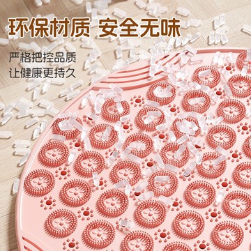 軟款圓形指壓板家用超大超厚硅膠原地慢跑墊健身穴位足底按摩腳墊