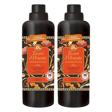 TESORI D'ORIENTE AMM. JAPANESE AROMATIC 日本儀式 柔軟精 黑瓶 產地義大利  760ml  2瓶