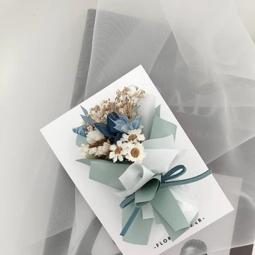 【Flora Flower】芙蘿拉乾燥花卡片－牛油果綠