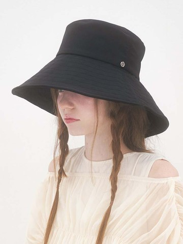 Kelly Wide Bucket Hat_Black