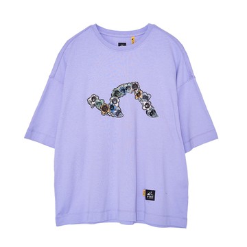 5th STREET｜山形｜女裝｜動物花朵繡花短袖T恤｜紫色