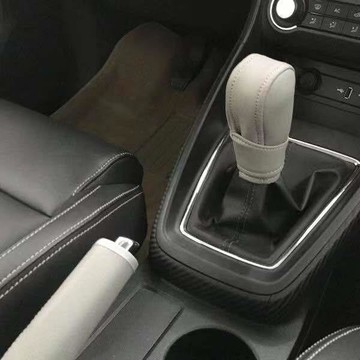 簡約高質💫 兩件套通用型檔位套汽車手剎套自動檔把套排擋套通用款手動檔杆套 方向盤套、手刹套、排挡套