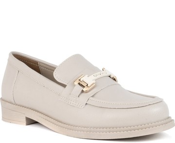 VAANI BEIGE CASUAL CLOSED LOAFERS 米白色女款鞋子