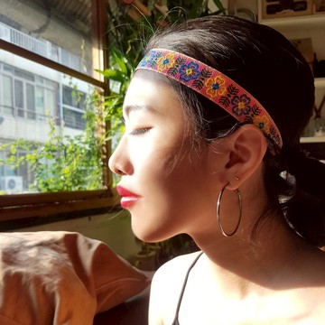 織帶一字髮帶 髮帶 織帶 髮飾