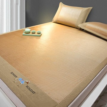 夏季冰絲涼席藤席冬夏兩用藤席子夏天草席可水洗折疊竹席天然純藤