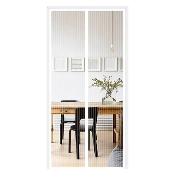 磁吸門簾 (C457) 重量205g 聚酯纖維材質  90 x 210cm  白色