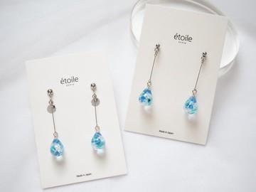 Swarovski 水滴長型垂墜耳環 SDL-11