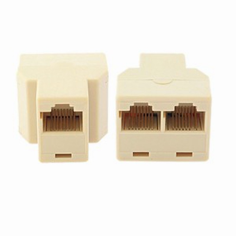 Lanケーブル 延長コネクタ 2分岐 8極8芯 Rj45 中継コネクタ 1個 A 通販 Lineポイント最大1 0 Get Lineショッピング
