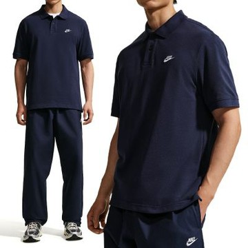 Nike As M Nk Club Ss Polo Pique 短袖 男款 深藍色 Polo衫 FN3895-451