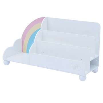 Fantasy Fields 彩虹雲朵造型兒童木製收納書架  3層  85.1 x 29.2 x 45.1cm  白色