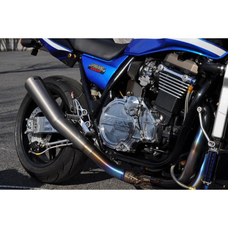 POWER BUILDER パワービルダー 手曲げメガホンマフラー ZRX 1200