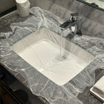 洗手盆一次性膜酒店洗衣服神器洗臉池隔髒套膜加厚旅行出差用品