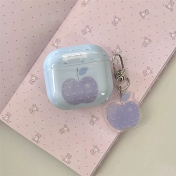 ins花朵蘋果標籤耳機套 適用airpod4耳機殼 蘋果耳機Pro/2/3代保護套 全系列適用