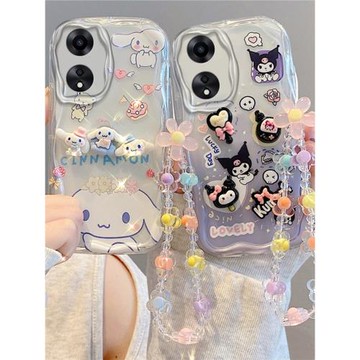 適用于OPPO A18/A58手機殼A38可愛保護套 貼公仔硅膠全包軟殼