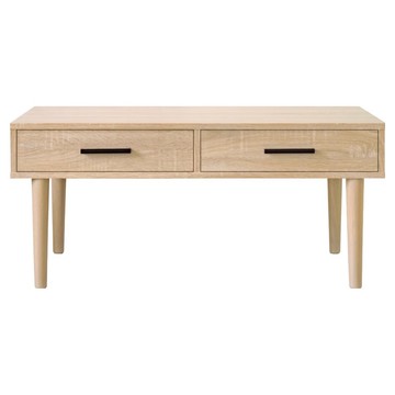 HOPMA 合馬家具 實木腳二抽茶几桌 E-GS940PMS-T  淺橡木