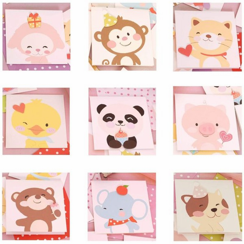 メッセージカード ミニカード 3d 立体 ポップアップ 9枚セット 封筒付き 可愛い 動物 アニマル カード 名刺サイズ グリーティングカード 通販 Lineポイント最大0 5 Get Lineショッピング