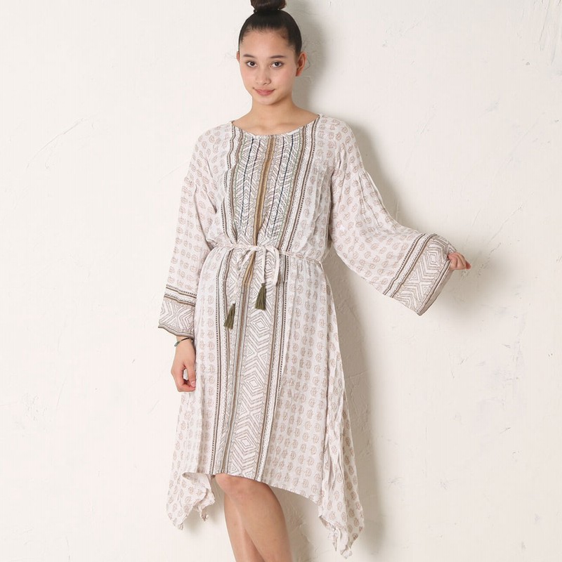 チャイハネ ドーリーワンピース ホワイト 通販 Lineポイント最大5 0 Get Lineショッピング