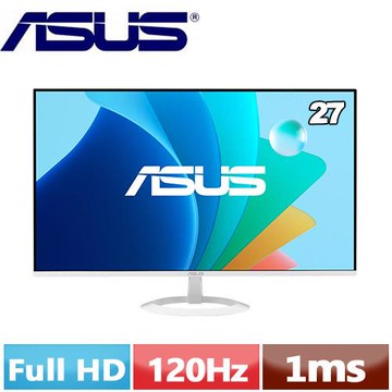 ASUS華碩 27型 VZ279HG-W 護眼電競螢幕
