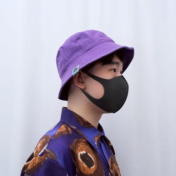 KAIKAI - Fearless - 水洗牛仔鐘型漁夫帽 - 紫色