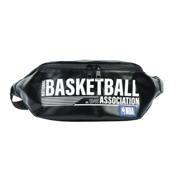 NBA 皮革 字樣印刷 胸肩包