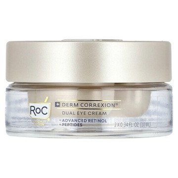 RoC, Derm Correxion®，雙重眼霜，高階視黃醇和肽，無香，每支 0.34 液量盎司（10 毫升）