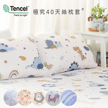 BELLE VIE 台灣製 40支奧地利蘭精天絲 枕頭套/2入組  (45x75cm) 多款任選