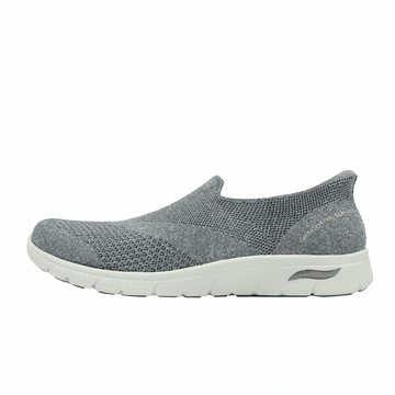 Skechers 休閒鞋 Arch Fit Refine 2.0 Slip-Ins 女鞋 灰 輕量 緩衝 懶人鞋 104695GRY