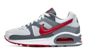 GS NIKE AIR MAX COMMAND FLEX LOW-TOP WHITE/GREY/RED