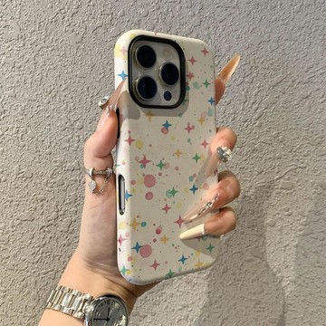 滿屏星星蘋果17promax手機殼iPhone16pro卡通菲林二合一保護套15pro女13可愛14新
