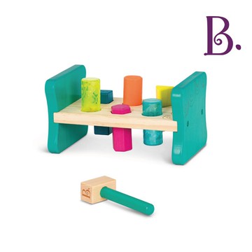 B.Toys 敲擊基地 木頭玩具 敲擊 玩具 積木 爸爸媽媽