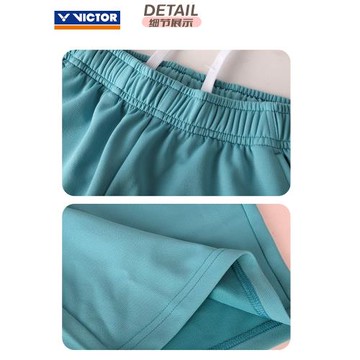 2025新款victor勝利兒童羽毛球短褲運動褲子速干男童女童款R32201