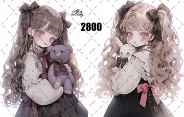 original sticker no.2800 人物貼紙 原創貼紙 原創人物貼紙 裝飾貼紙 cotton melody