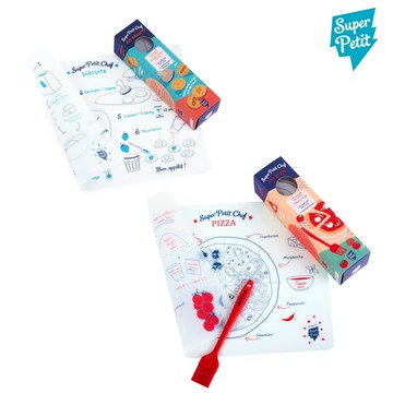 【法國 Super Petit 官方直營】小小廚師矽膠餐墊系列 - 烘焙 兒童玩具 益智玩具 生日禮物 親子 餅乾 旅行