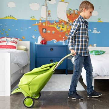 ROLSER KID兒童兩輪時尚購物車(桃怪獸/藍怪獸/綠怪獸) ROLSER KID兒童兩輪時尚購物車(桃怪獸)