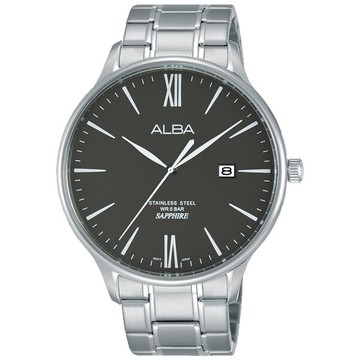 ALBA 雅柏 VJ42-X238D(AS9E93X1) 日本極簡流行時尚腕錶/黑 42mm｜樂天全館特惠中★指定刷卡回饋10%